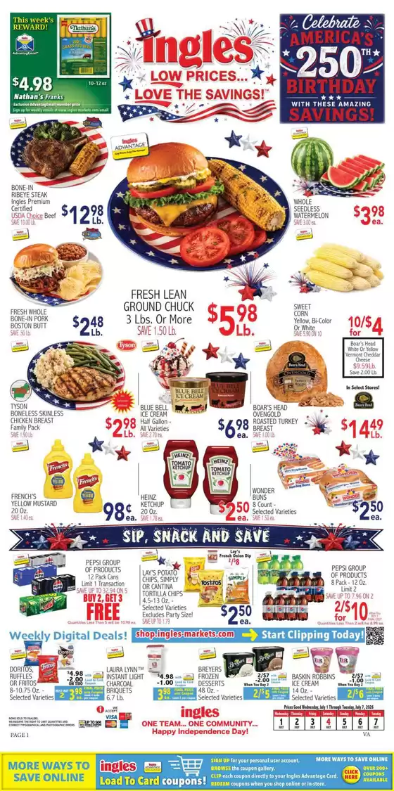 Ingles Markets catalogue | Attractive special offers for everyone | 2026-07-01T00:00:00.000Z - 2026-07-07T00:00:00.000Z