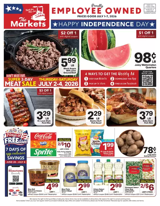 The Markets catalogue | The Markets weekly ad | 2026-07-01T00:00:00.000Z - 2026-07-07T00:00:00.000Z