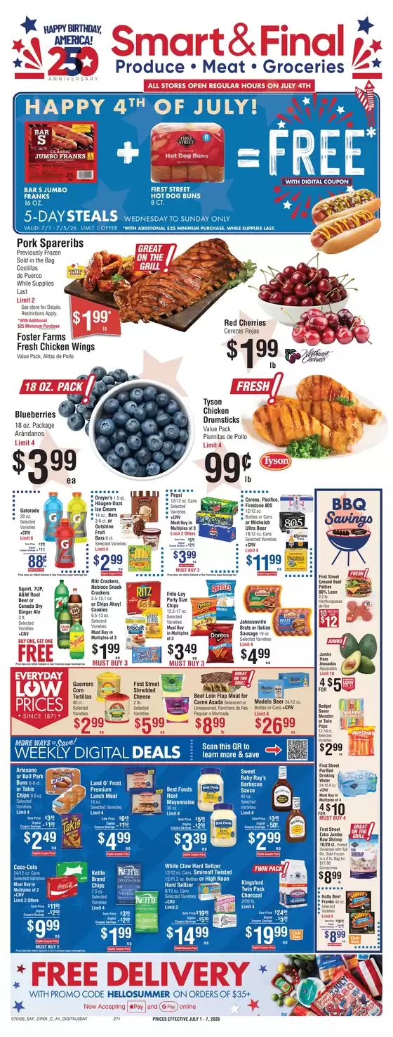 Smart & Final catalogue in Duarte CA | Weekly Ad Savings (07/01/2026 - 07/07/2026) | 2026-07-01T00:00:00.000Z - 2026-07-05T00:00:00.000Z