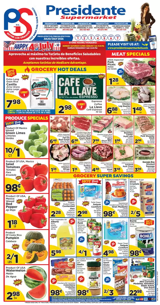 Presidente catalogue | Top offers for smart savers | 2026-07-01T00:00:00.000Z - 2026-07-31T00:00:00.000Z