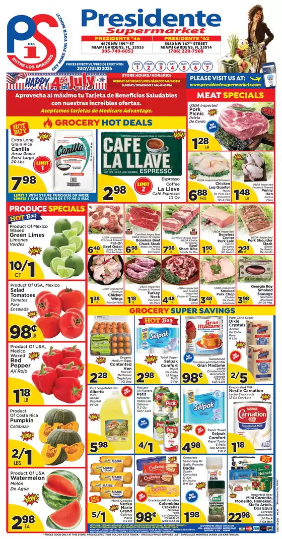Presidente catalogue | Current bargains and offers | 2026-07-01T00:00:00.000Z - 2026-07-31T00:00:00.000Z
