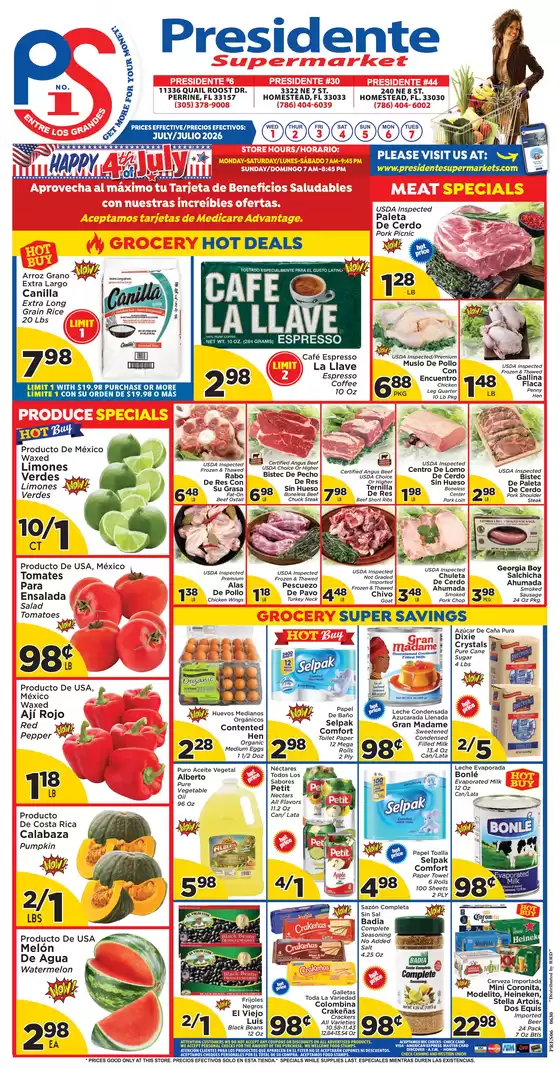 Presidente catalogue | Current deals and offers | 2026-07-01T00:00:00.000Z - 2026-07-31T00:00:00.000Z