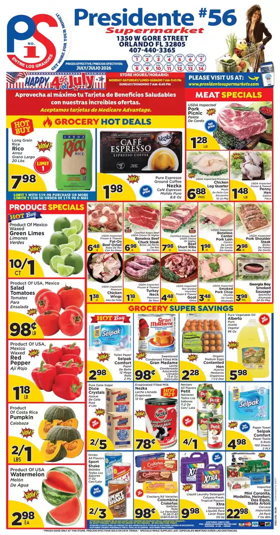 Presidente catalogue | Discounts and promotions | 2026-07-01T00:00:00.000Z - 2026-07-31T00:00:00.000Z
