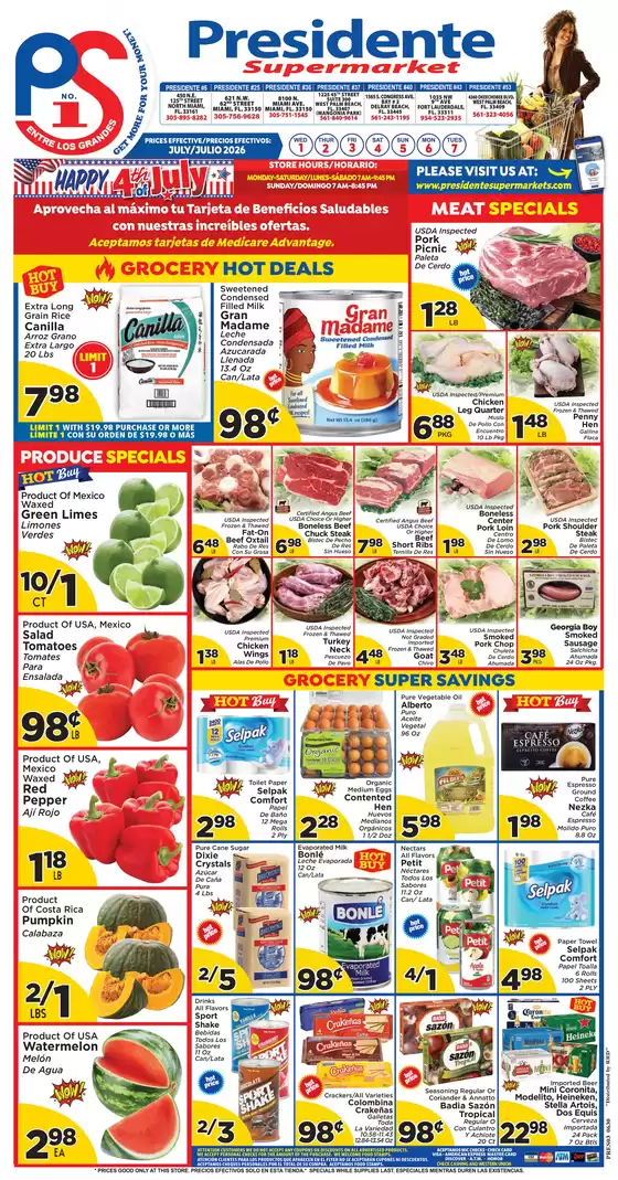 Presidente catalogue | Wide range of offers | 2026-07-01T00:00:00.000Z - 2026-07-07T00:00:00.000Z