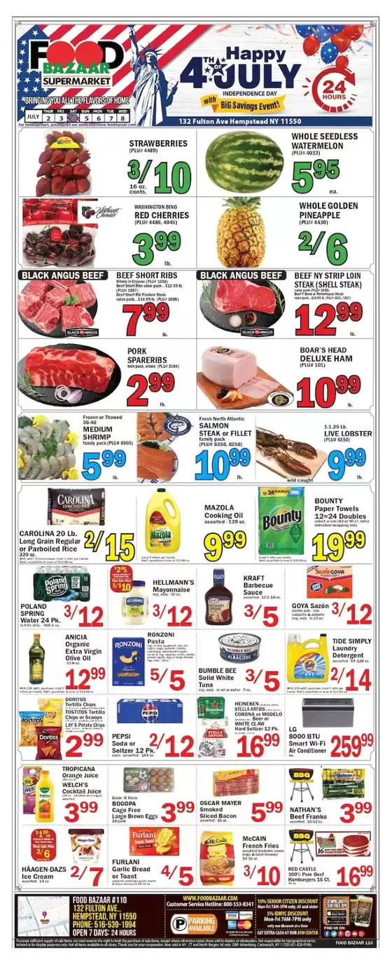 Food Bazaar catalogue in Jamaica NY | Current bargains and offers | 2026-07-02T00:00:00.000Z - 2026-07-08T00:00:00.000Z