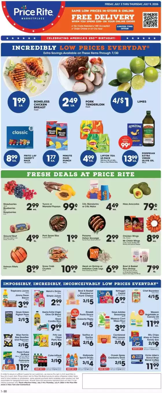 Price Rite catalogue in New York | Weekly Ads Price Rite | 2026-07-03T00:00:00.000Z - 2026-07-09T00:00:00.000Z