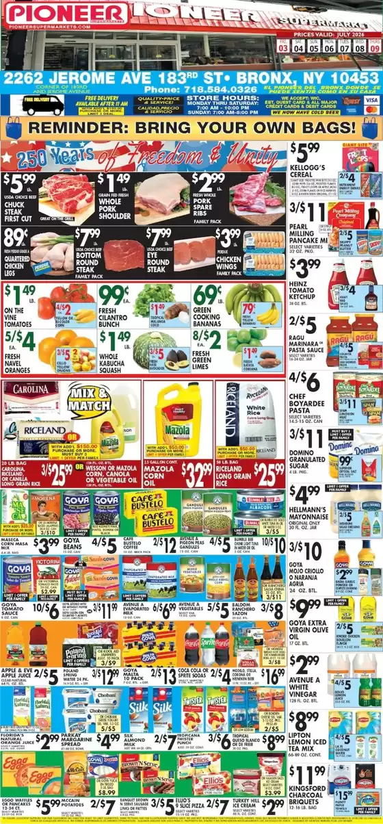 Pioneer Supermarkets catalogue | Discounts and promotions | 2026-07-03T00:00:00.000Z - 2026-07-09T00:00:00.000Z