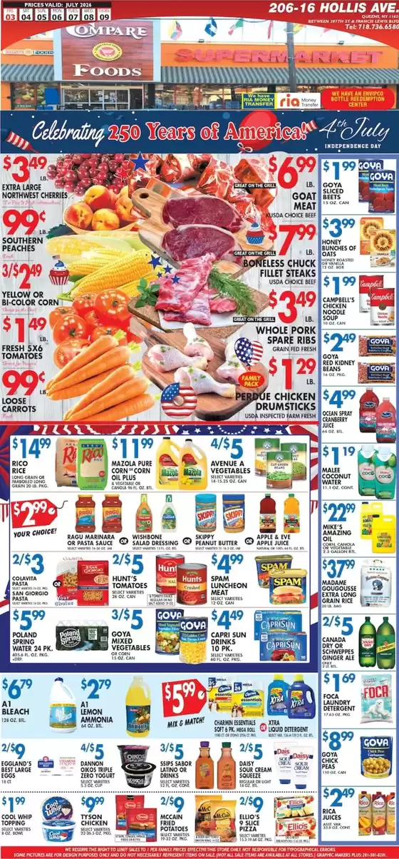 Compare Foods catalogue in Lawrence NY | Great discounts on selected products | 2026-07-03T00:00:00.000Z - 2026-07-09T00:00:00.000Z