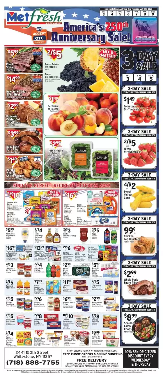 Met Foodmarkets catalogue in Lawrence NY | Current deals and offers | 2026-07-03T00:00:00.000Z - 2026-07-09T00:00:00.000Z