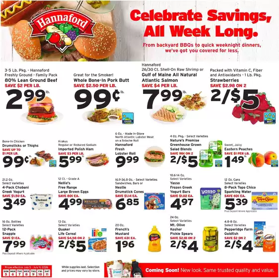Hannaford catalogue | Great offer for all customers | 2026-07-05T00:00:00.000Z - 2026-07-11T00:00:00.000Z