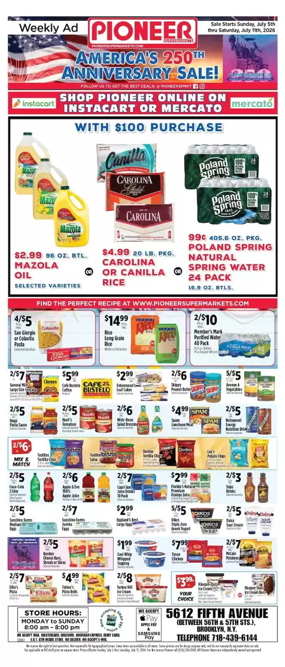 Pioneer Supermarkets catalogue | Attractive special offers for everyone | 2026-07-05T00:00:00.000Z - 2026-07-11T00:00:00.000Z