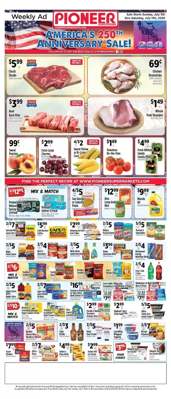 Pioneer Supermarkets catalogue | Wide range of offers | 2026-07-05T00:00:00.000Z - 2026-07-11T00:00:00.000Z