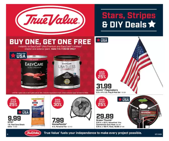 True Value catalogue | New offers to discover | 2026-07-03T00:00:00.000Z - 2026-07-20T00:00:00.000Z
