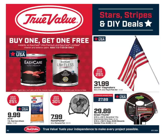 True Value catalogue | Exclusive bargains | 2026-07-03T00:00:00.000Z - 2026-07-20T00:00:00.000Z