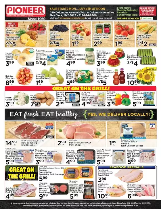 Pioneer Supermarkets catalogue | Pioneer Supermarkets weekly ad | 2026-07-06T00:00:00.000Z - 2026-07-12T00:00:00.000Z