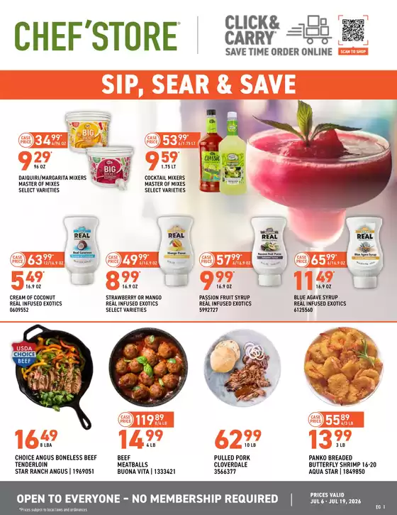 Chef'Store catalogue | Attractive special offers for everyone | 2026-07-06T00:00:00.000Z - 2026-07-19T00:00:00.000Z