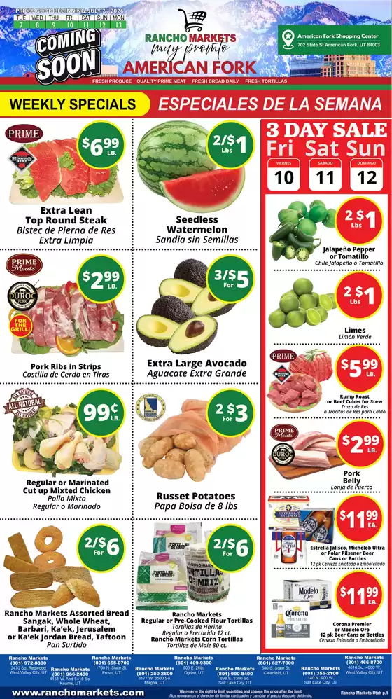 Rancho Markets catalogue | Rancho Markets weekly ad | 2026-07-07T00:00:00.000Z - 2026-07-13T00:00:00.000Z