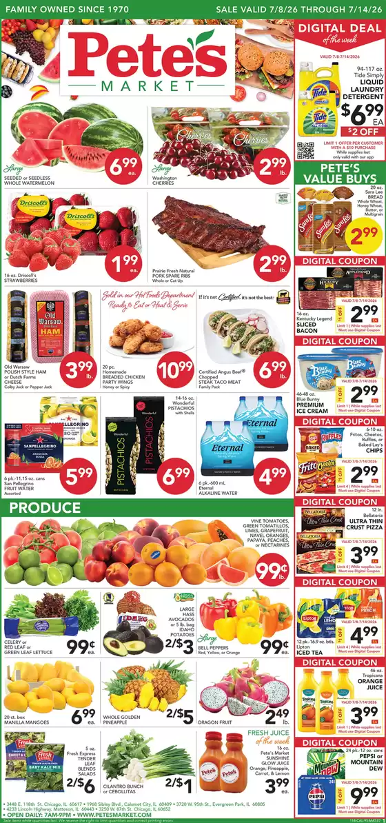 Pete's Fresh Market catalogue | Special offers for you | 2026-07-08T00:00:00.000Z - 2026-07-14T00:00:00.000Z