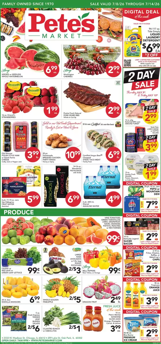 Pete's Fresh Market catalogue in Chicago IL | Great offer for bargain hunters | 2026-07-08T00:00:00.000Z - 2026-07-14T00:00:00.000Z
