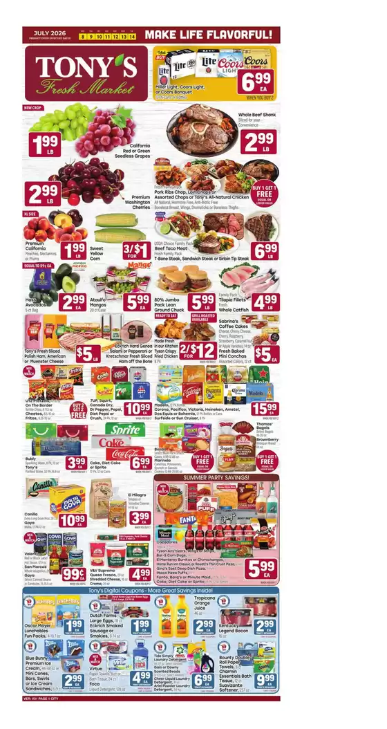 Tony's Fresh Market catalogue in Chicago IL | Weekly Ad | 2026-07-08T00:00:00.000Z - 2026-07-14T00:00:00.000Z