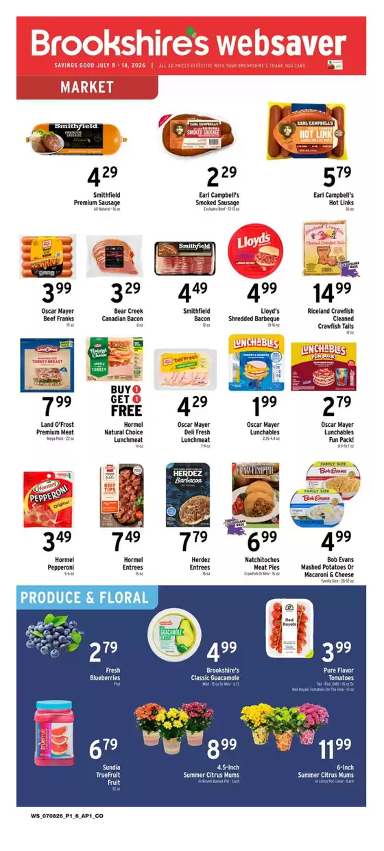 Brookshire's catalogue | Great discounts on selected products | 2026-07-08T00:00:00.000Z - 2026-07-14T00:00:00.000Z