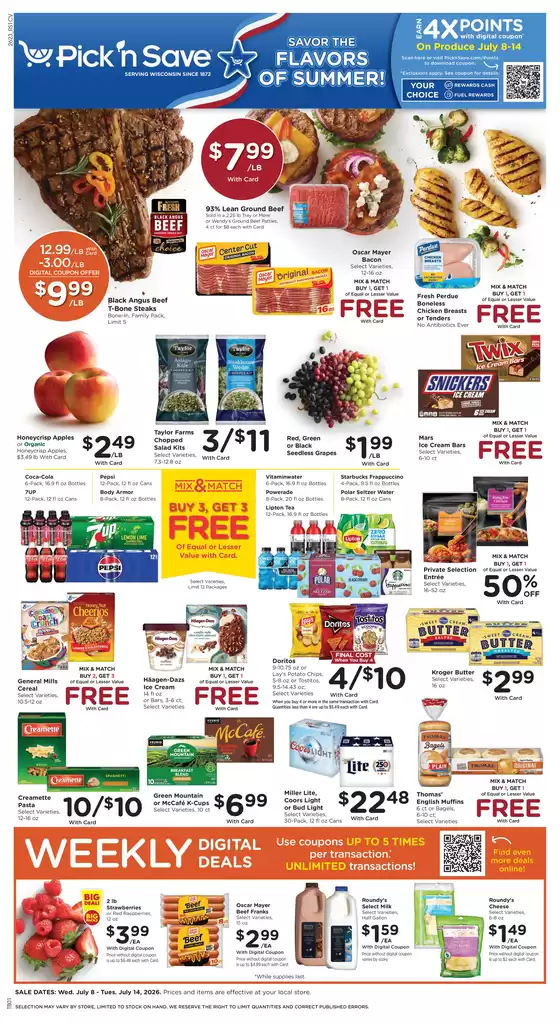 Pick'n Save catalogue | Top deals and discounts | 2026-07-08T00:00:00.000Z - 2026-07-14T00:00:00.000Z