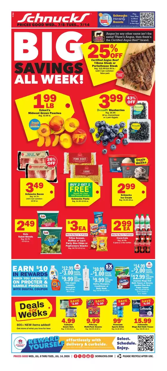 Schnucks catalogue | Top offers for all bargain hunters | 2026-07-08T00:00:00.000Z - 2026-07-14T00:00:00.000Z