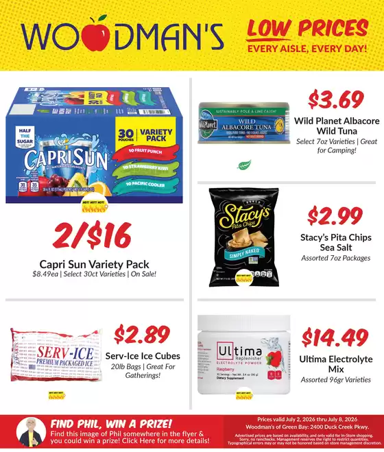 Woodman's catalogue | Our best offers for you | 2026-07-02T00:00:00.000Z - 2026-07-08T00:00:00.000Z