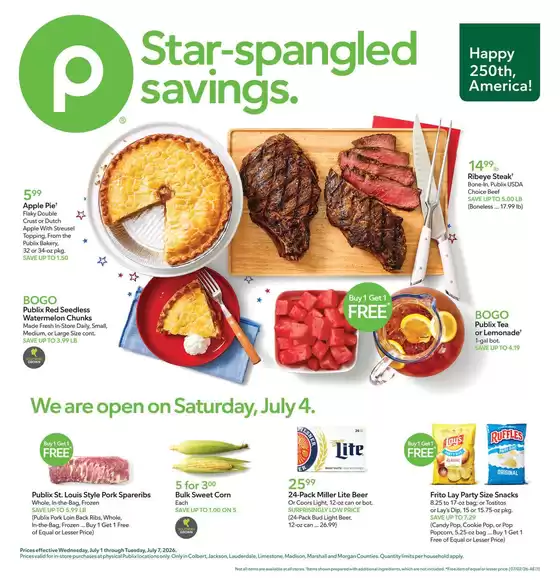 Publix catalogue | Our best bargains | 2026-07-01T00:00:00.000Z - 2026-07-07T00:00:00.000Z