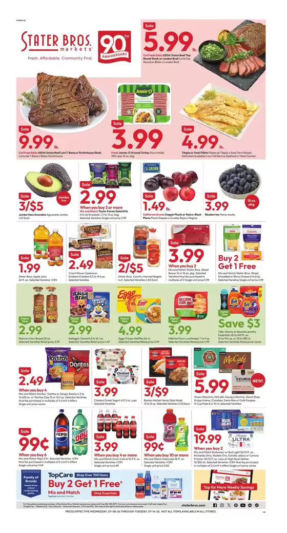 Stater Bros catalogue | Exclusive deals and bargains | 2026-07-08T00:00:00.000Z - 2026-07-14T00:00:00.000Z
