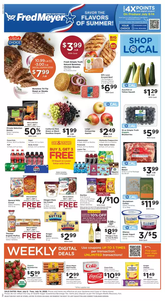 Fred Meyer catalogue | Top deals and discounts | 2026-07-08T00:00:00.000Z - 2026-07-14T00:00:00.000Z