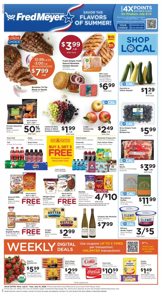 Fred Meyer catalogue | Exclusive bargains | 2026-07-08T00:00:00.000Z - 2026-07-14T00:00:00.000Z
