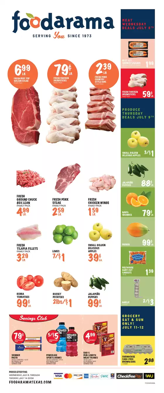 Foodarama catalogue | Foodarama weekly ad | 2026-07-08T00:00:00.000Z - 2026-07-14T00:00:00.000Z
