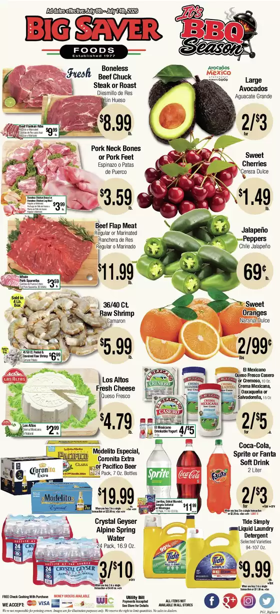 Big Saver Foods catalogue | Big Saver Foods Weekly Special | 2026-07-08T00:00:00.000Z - 2026-07-14T00:00:00.000Z