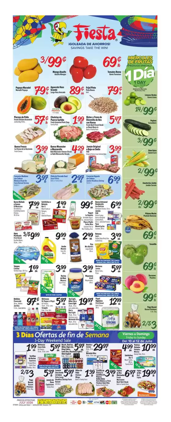 Fiesta Mart catalogue | Attractive special offers for everyone | 2026-07-08T00:00:00.000Z - 2026-07-14T00:00:00.000Z