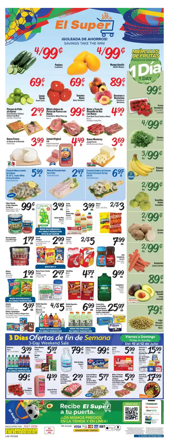 El Super catalogue in Las Vegas NV | Top deals for all customers | 2026-07-08T00:00:00.000Z - 2026-07-14T00:00:00.000Z