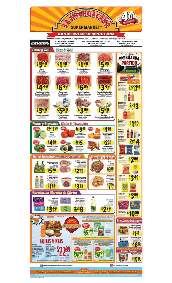 La Michoacana catalogue | Exclusive deals and bargains | 2026-07-08T00:00:00.000Z - 2026-07-21T00:00:00.000Z