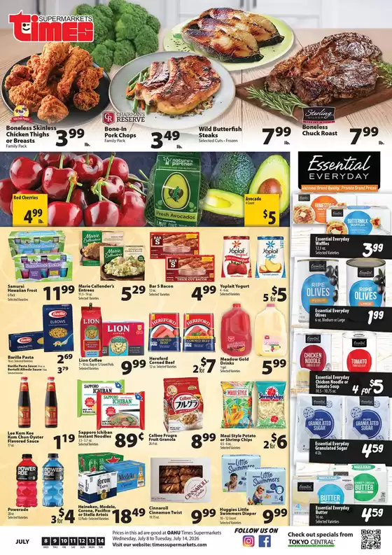 Times Supermarkets catalogue | Oahu | 2026-07-08T00:00:00.000Z - 2026-07-14T00:00:00.000Z
