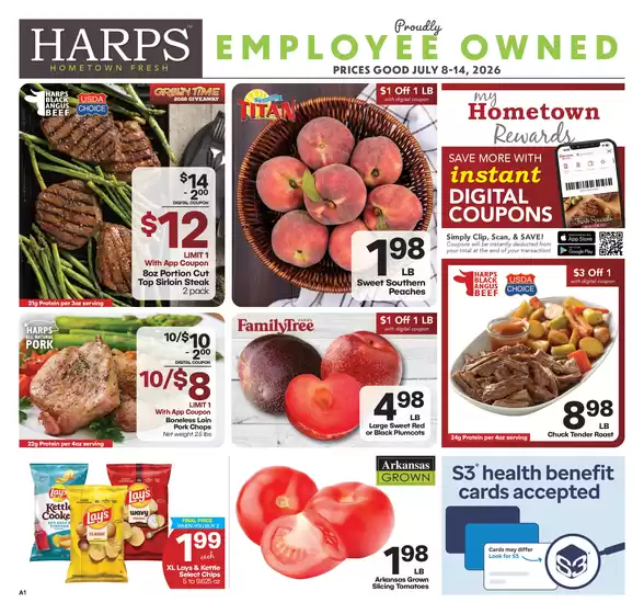Harp's Market catalogue | Harp's Market weekly ad | 2026-07-08T00:00:00.000Z - 2026-07-14T00:00:00.000Z