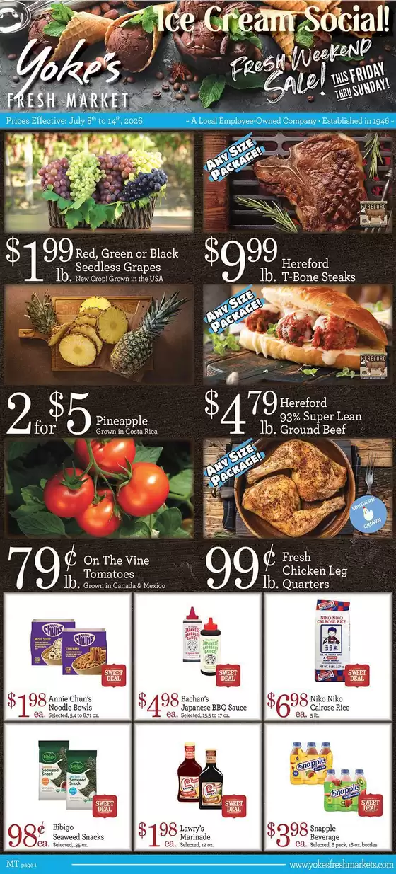 Yoke's Fresh Market catalogue | Offers for bargain hunters | 2026-07-08T00:00:00.000Z - 2026-07-14T00:00:00.000Z