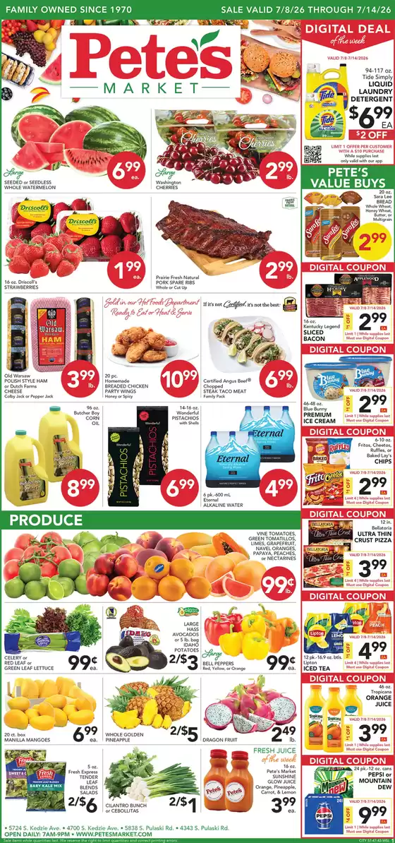 Pete's Fresh Market catalogue | Pete's Fresh Market weekly ad | 2026-07-08T00:00:00.000Z - 2026-07-14T00:00:00.000Z