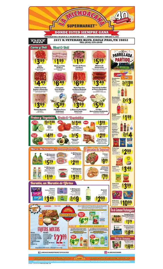 La Michoacana catalogue | Wide range of offers | 2026-07-08T00:00:00.000Z - 2026-07-21T00:00:00.000Z