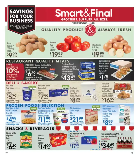 Smart & Final catalogue | Business & Club Savings (07/08/2026 - 07/21/2026) - AZ | 2026-07-08T00:00:00.000Z - 2026-07-21T00:00:00.000Z