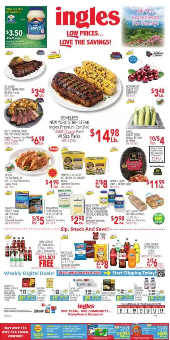 Ingles Markets catalogue | Top deals and discounts | 2026-07-08T00:00:00.000Z - 2026-07-14T00:00:00.000Z