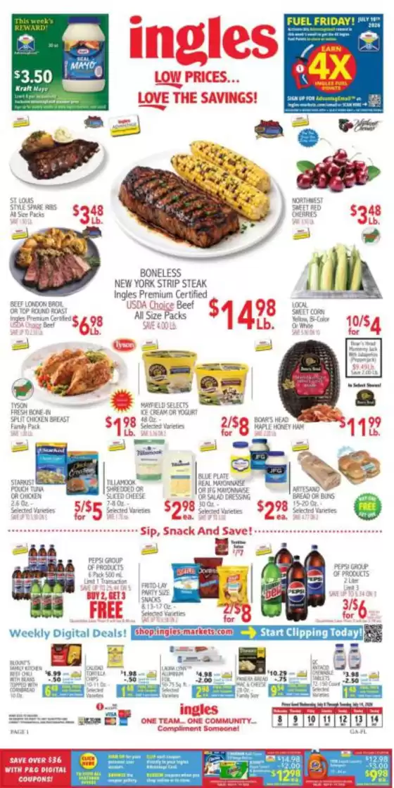 Ingles Markets catalogue | Current deals and offers | 2026-07-08T00:00:00.000Z - 2026-07-14T00:00:00.000Z