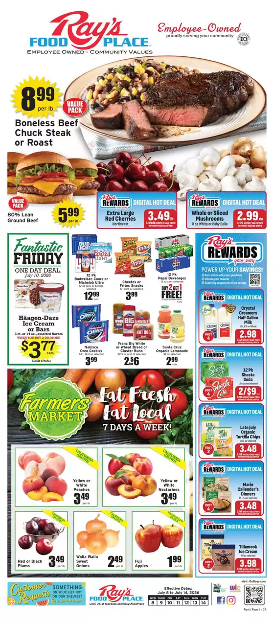Ray's Food catalogue | Rays Food weekly ad | 2026-07-08T00:00:00.000Z - 2026-07-14T00:00:00.000Z