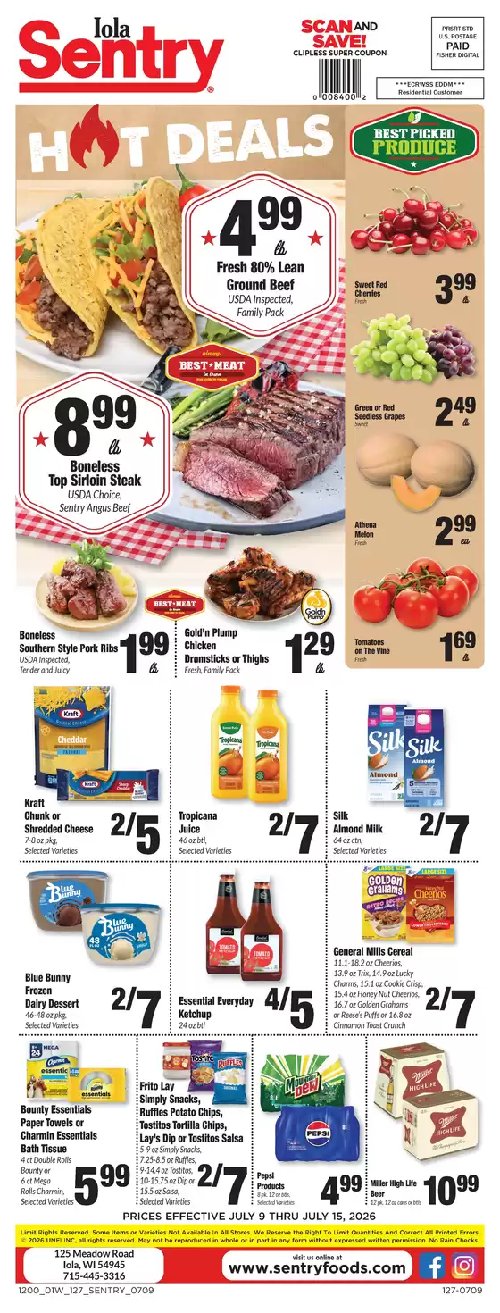 Sentry catalogue | Weekly Ad | 2026-07-09T00:00:00.000Z - 2026-07-15T00:00:00.000Z