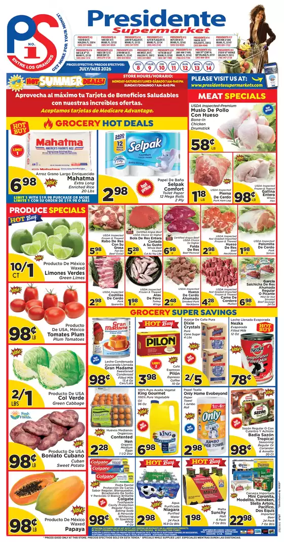 Presidente catalogue | Presidente weekly ad | 2026-07-08T00:00:00.000Z - 2026-07-14T00:00:00.000Z