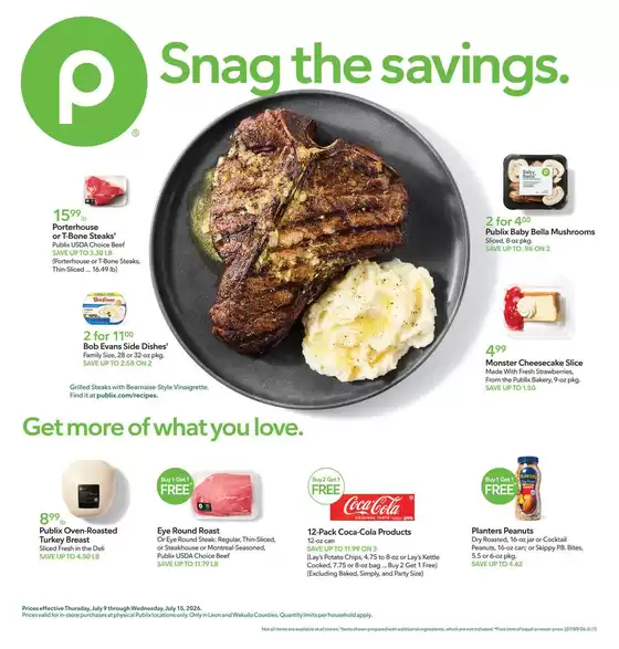 Publix catalogue | Top offers for smart savers | 2026-07-09T00:00:00.000Z - 2026-07-15T00:00:00.000Z