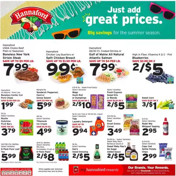 Hannaford catalogue | Top deals for all customers | 2026-07-12T00:00:00.000Z - 2026-07-18T00:00:00.000Z